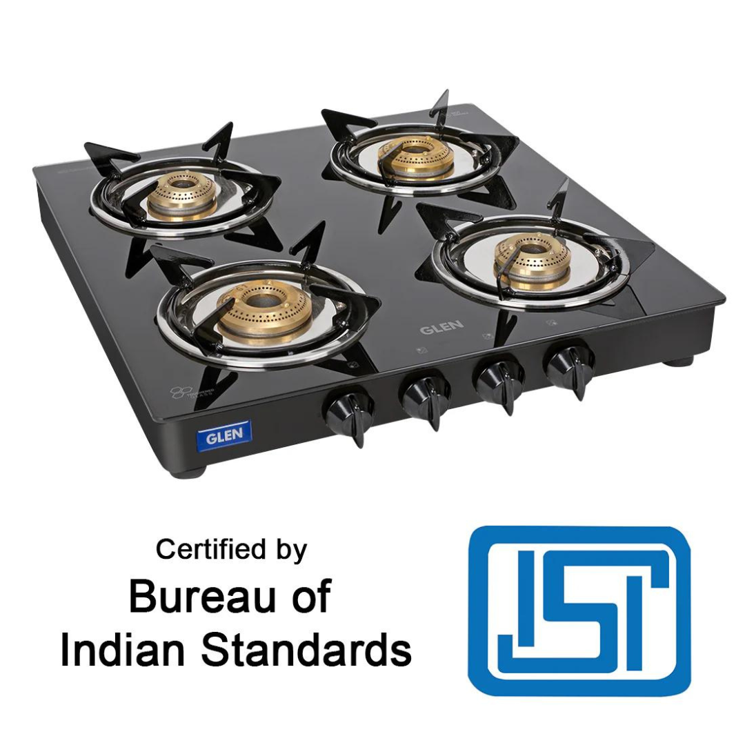 Glen CT 1040 GT XL Junior BB Black 4 Burner