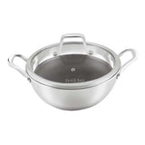 Shri & Sam Linocut Triply Cookware Range Kadai With Lid (26)