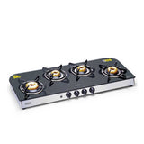 Buy GLEN 4 BURNER GLASS COOKTOP 1049 GT FORGED BRASS BURNER (AUTO IGNITION)
at the lowest price in India at Apnidukaan.com, Save UPTO 50% Off, All India Free Shipping, Click here to see all of our exclusive deals.
