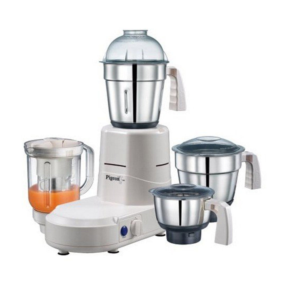 Pigeon Splendour JX 750-Watt Mixer Grinder (White)