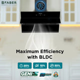 HOOD AETHER BLDC HC SC BK 90 WALL MOUNTED BLACK