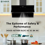 HOOD AETHER BLDC HC SC BK 90 WALL MOUNTED BLACK