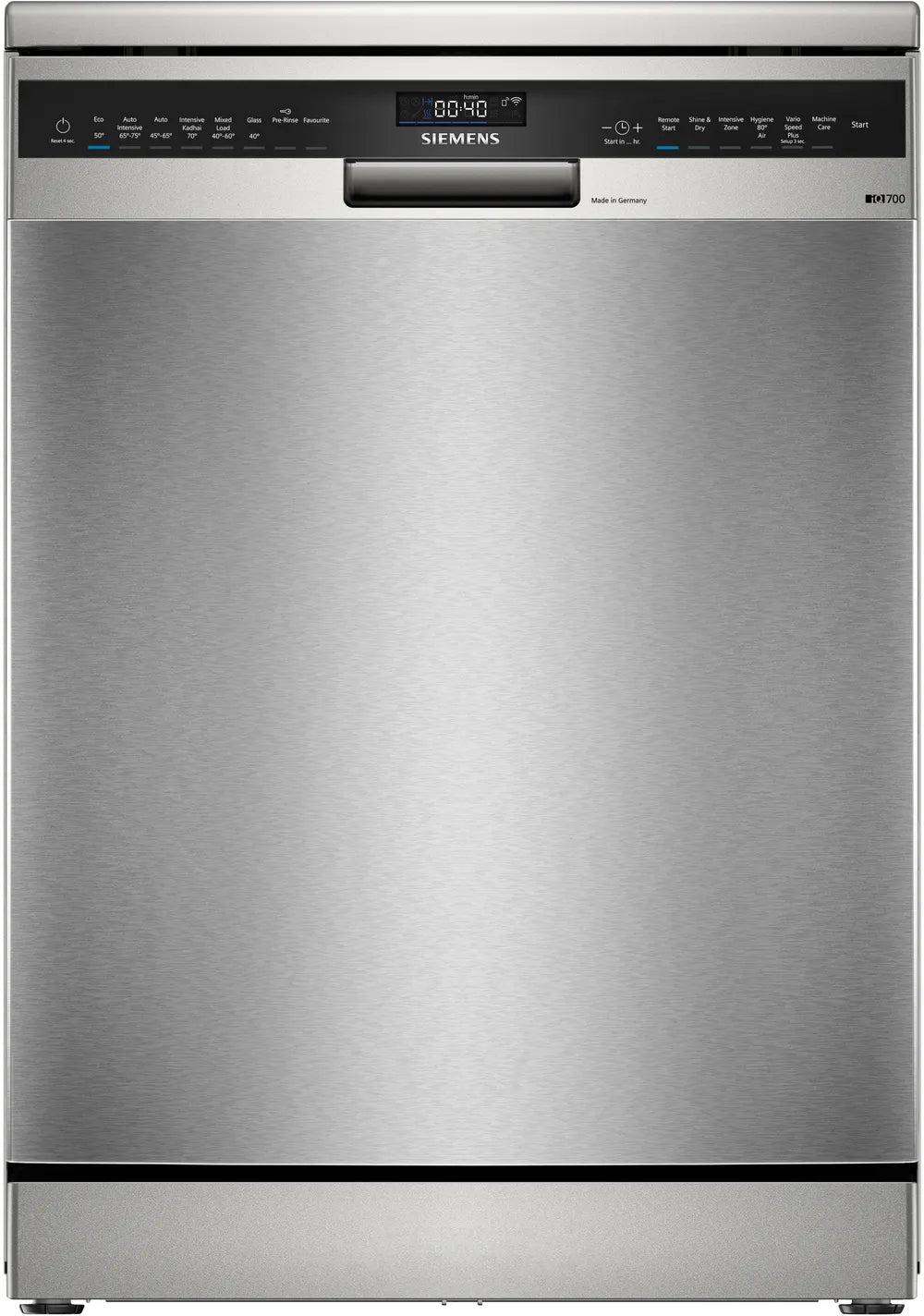 iQ700 15 Place Setting Zeolith Drying  Free-Standing Dishwasher 60 cm Brushed Steel Anti-Fingerprint SN27ZI00VI  (Home Connect)