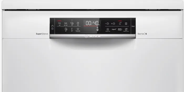 Series 6 Bosch free-standing dishwasher 60 cm White SMS6ZCW37Q