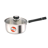 Tuffware Stainless Steel Saucepan with Glass Lid (1 LTR)