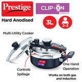 Prestige Clip-on Svachh Hard Anodised Spillage Control Pressure Cooker 20241