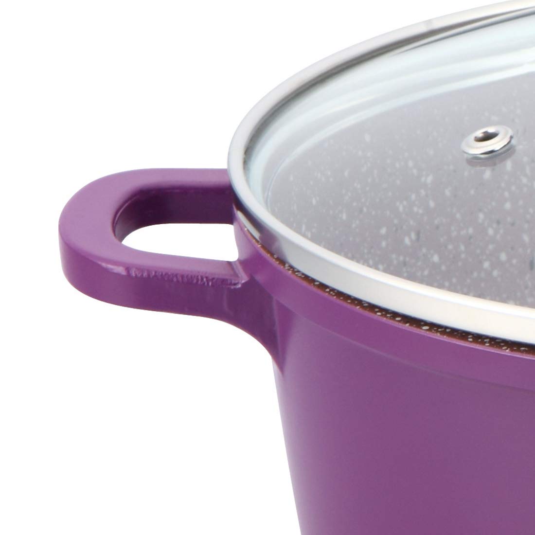 Wonderchef Granite Die-Cast Casserole Set With Lid- Purple