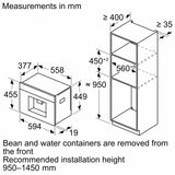 Series 8 Built-in Fully Automatic Coffee Machine with Coffee World, AromaDouble Shot, Home Connect - CTL7181B0