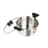 Tuffware  Stainless Steel Casserole with Glass Lid