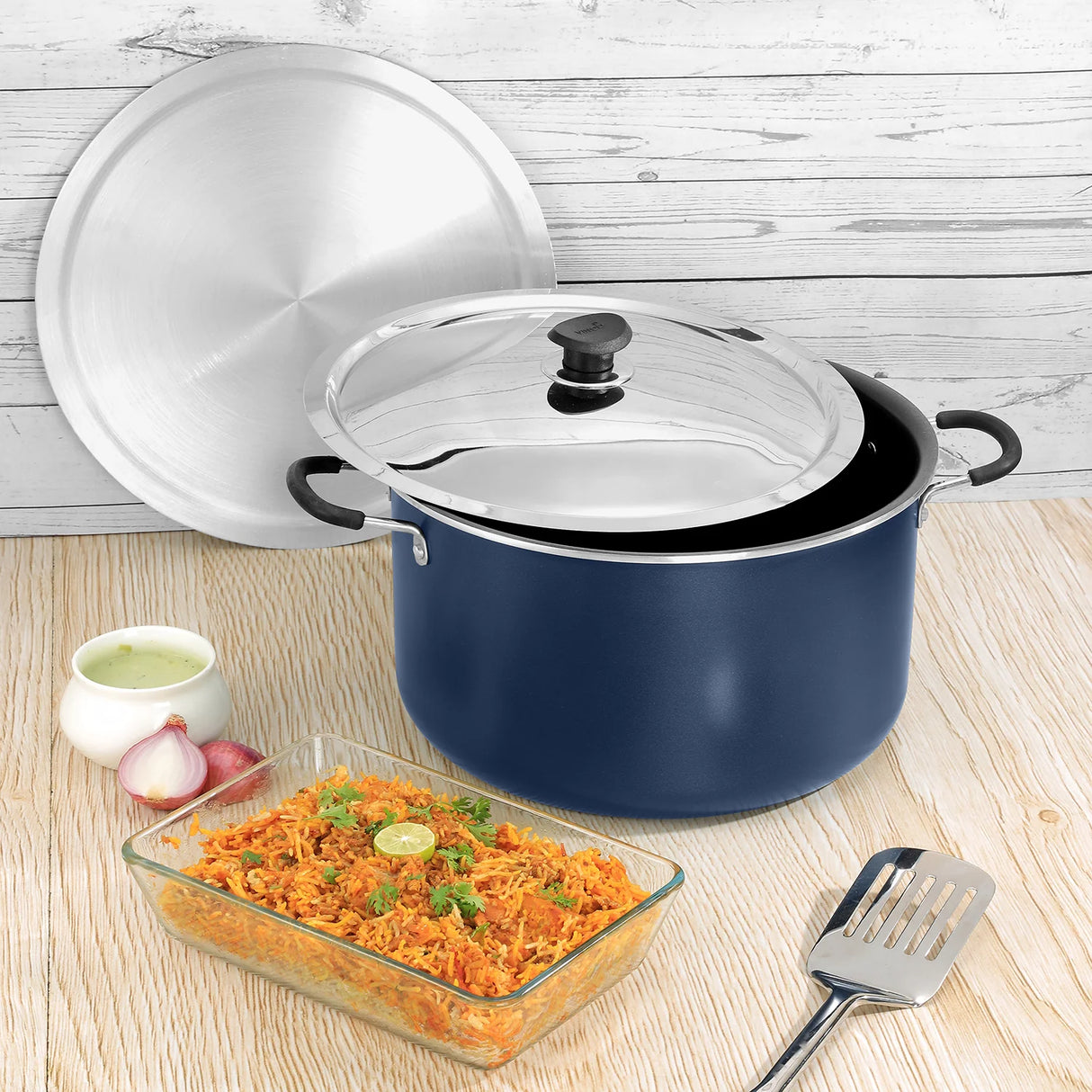 Zest Non Stick Dum Biryani Pot - 14 Litre, 32 cm