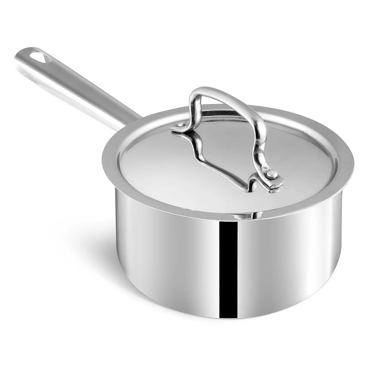 Futuretec Triply Stainless Steel Cookware Saucepan With Lid - 1.2 L