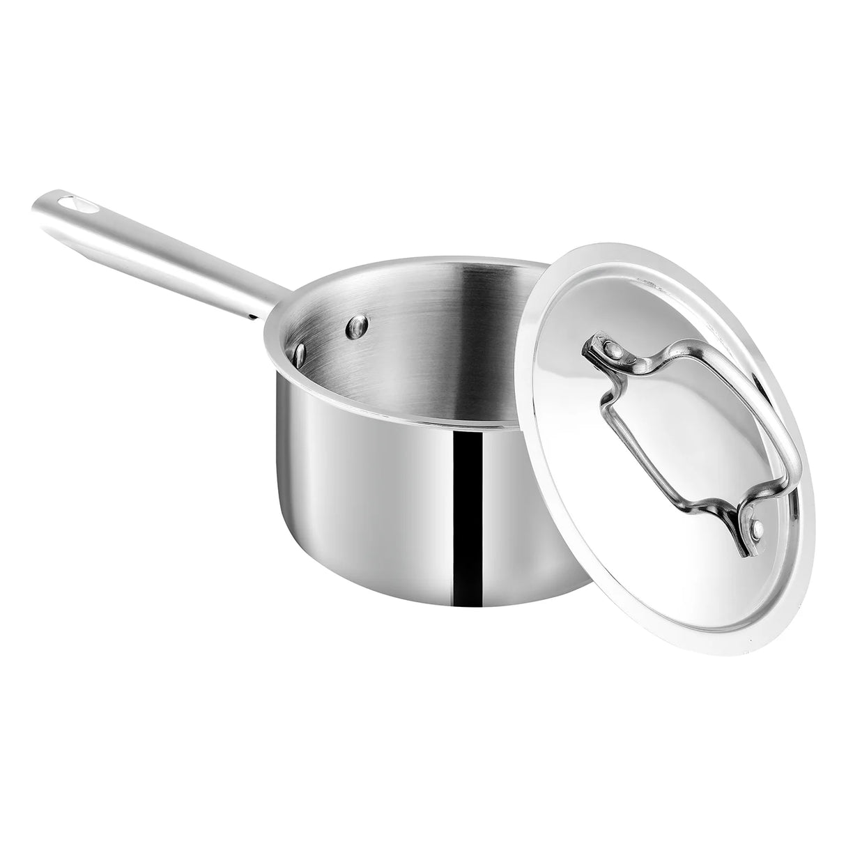 Futuretec Triply Stainless Steel Cookware Saucepan With Lid - 1.2 L