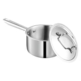 Futuretec Triply Stainless Steel Cookware Saucepan With Lid - 1.2 L