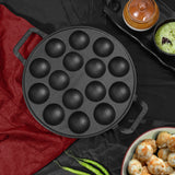 Legacy Cast Iron Paniyarakkal Pan-15 Cups,25cm