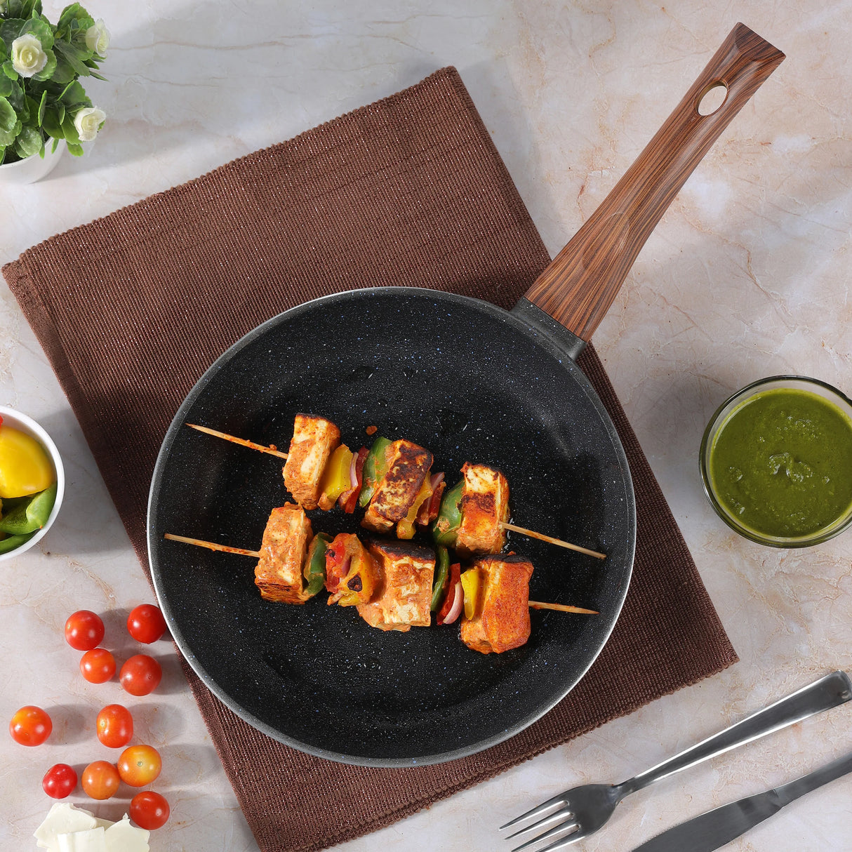 Zest Plus Die Cast Aluminium Frypan - 24 Cm