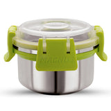 KLIP LOCK Stainless Steel Airtight Leakproof Storage Container – 100ML – Ideal for Kitchen, Lunch Box, Office, and School