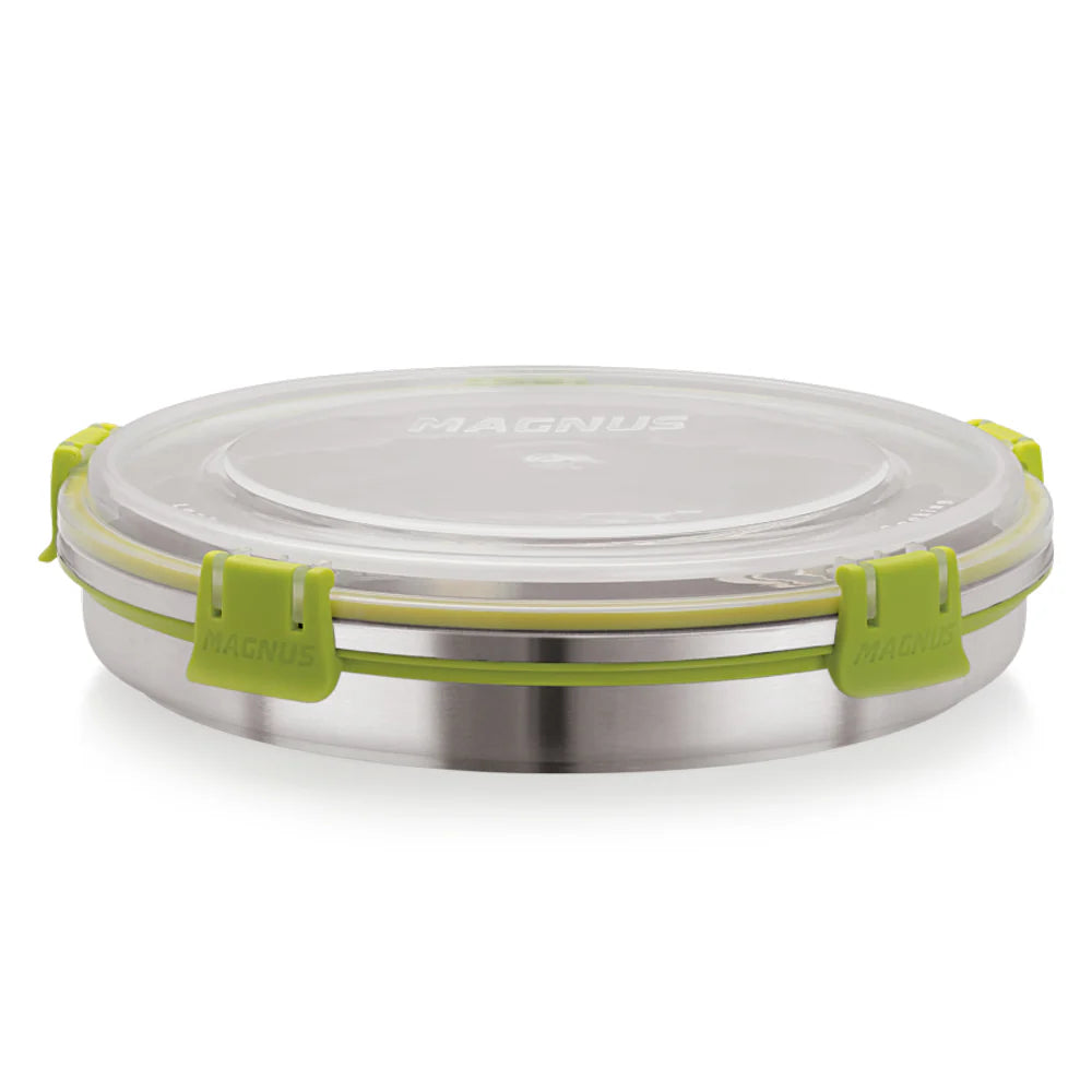 Klip Lock Stainless Steel Airtight Leakproof Storage Container 650ML – Durable Lunch Box for Office Men & Kids, Premium Kitchen Accessories Item