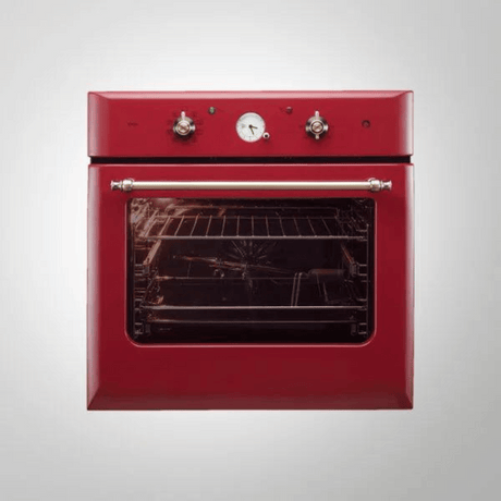 KAFF CLOV 6 RD Built in Ovens with True Convection (Red Retro Finish)