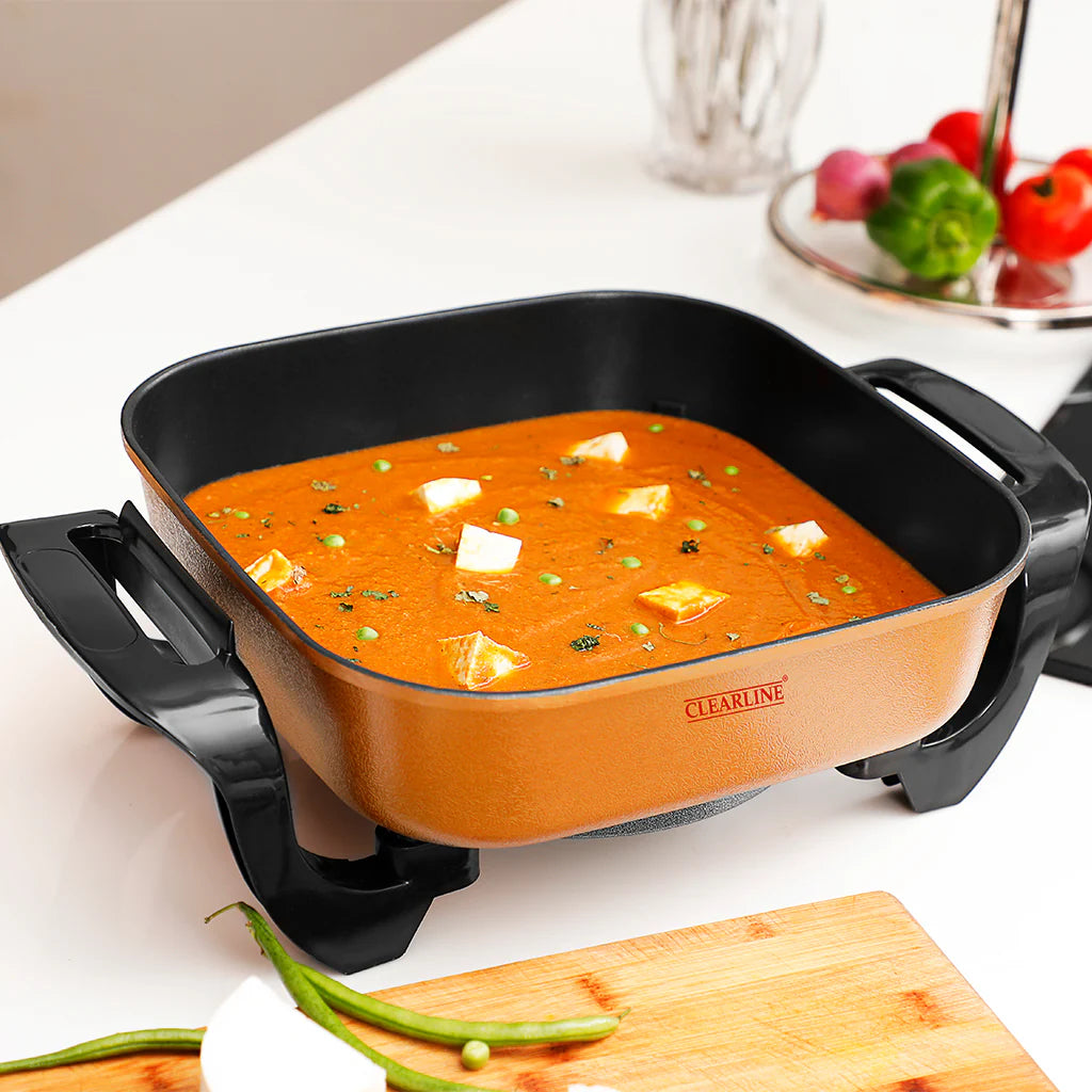 Multi-Functional Electric Pan - Make Curries/Pizza/Fry Vegetables