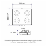 Glen CT 1044 SS BB 4 Burner 