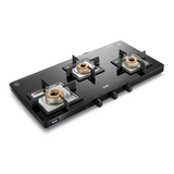 Glen CT 1035 Ultra Slim Black 3 Burner