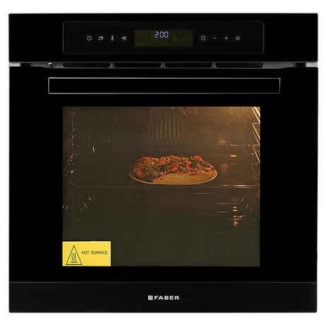 Faber HCT 653 CRR LBK EI AI 80 Liters Built-In Oven 10 cooking Functions Fully Sensor Touch Control BLACK
