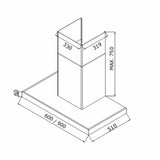 ELICA ISMART SPOT H6 EDS LTW 90 NERO