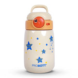 Cool Kid 360ml Hot & Cold Sipper Bottle with Straw & Handle for Kids, Pink | Stainless Steel Vacuum Insulated, Leak-Proof | PB 360-02