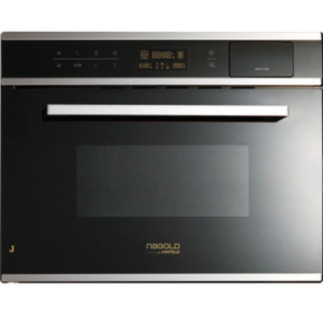 Hafele J34MCST 45CM 34L Black Touch 48-Auto Cook Menu Built-In Combi Microwave Steam Oven with Convection and Grill 538.01.251