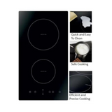 Hafele BELLA 30CM Premium Schott Glass 2 Zone 3500W with Timer Function Built-In Induction Hob 538.01.491