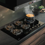 Cronus Digi-Step 590 90 cm 5 Burner Hob – Full Brass Burners, Step Flame Technology, Insta Ignition, 534.01.767