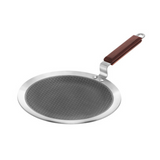 Hawkins Induction Compatible Tava 26 cm SS Tri-ply Shielded Nonstick Tawa with Rosewood Handle, Honeycomb Non Stick Induction Tawa, Silver (NSPT26)