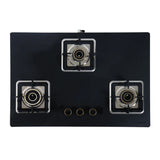 Shine Gold Three Burner Gas Stove/Hob Top Auto Ignition