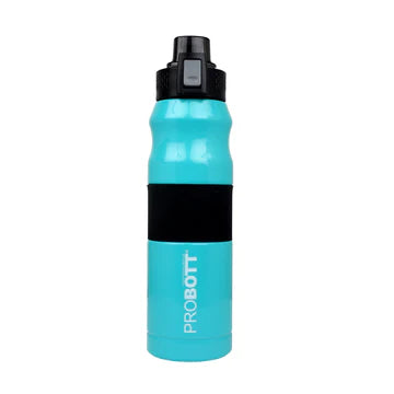 Bloom 680ml Thermos Flask Bottle, Stainless Steel Vacuum Insulated Hot & Cold Water Bottle | Push Button Flip Top Cap | Leak-Proof | White | PB 680-01