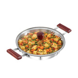 Hawkins Tri-Ply Stainless Steel Deep Fry Pan With Lid 2.5 Litre