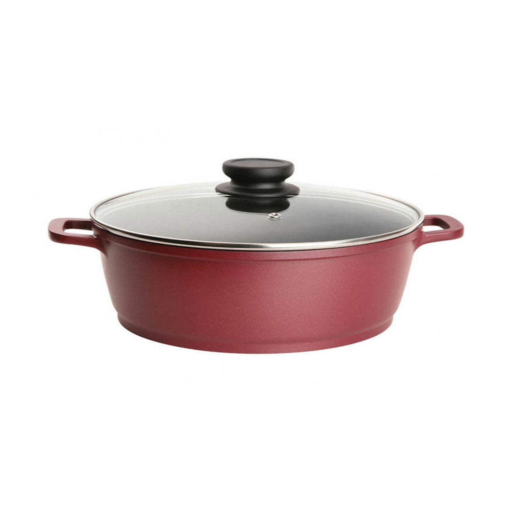 Bergner Diecast Cook N Serve Pot With Glass Lid (1.3L)