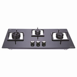 Elica FLEXI SWIRL 3B 75 MT Hob Gas Stove Glass Automatic Gas Stove 3 Burners Auto Ignition Glass Top - 1 Large