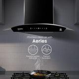CHD-AEC60FLE-IND Aeries Curved 60cm Filterless Chimney
