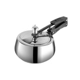 Vinod 2 Litre Europa Pressure Cooker 18/8 Stainless Steel Handi Shape Inner Lid, ( Induction - Friendly )