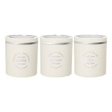 Jaypee plus CLASSIQUE 3 Tea & Sugar Containers Set of 3 750 ml Ivory