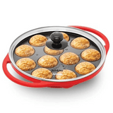 Hawkins Appe Pan 26cm, 12 Cups with Glass lid Nonstick (NAPE26G)