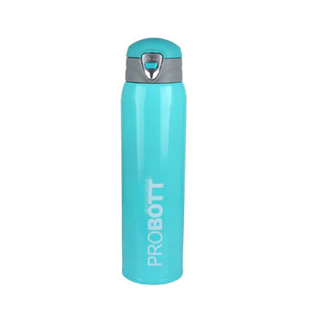 Swift 500ml Thermoses Vacuum Insulated Flask Bottle, Stainless Steel Water Bottle, Green | Wide Mouth | Flip Top Cap | Hot and Cold | Leak Proof | PB 500-36