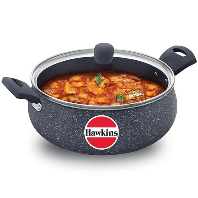 Hawkins Ceramic Nonstick Handi 5 Litre With Glass lid (ICH50G)