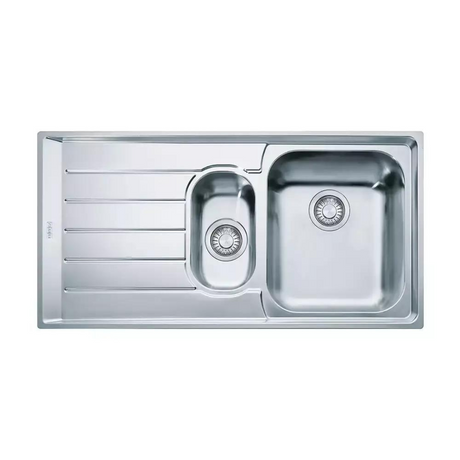 Franke NEPTUNE (NET 651) (Left Hand Side Drainbord) (1000x510) Stainless Steel 0.8mm Microdecor Finish Tap Mounted One and Half Bowl with Drainer Sink 101.0253.836