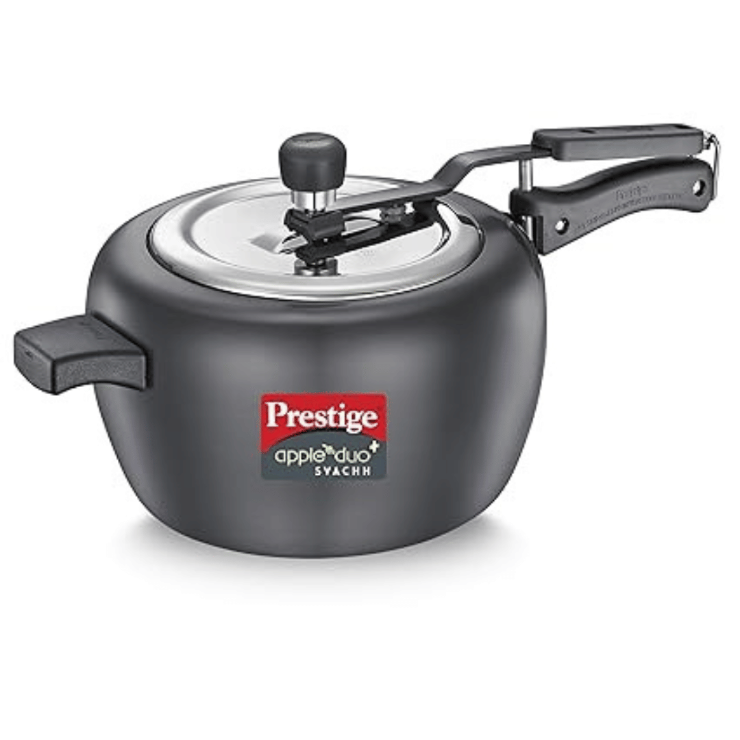 PRESTIGE APPLE DUO PLUS SVACHH HARD ANODISED PRESSURE COOKER, 5 L