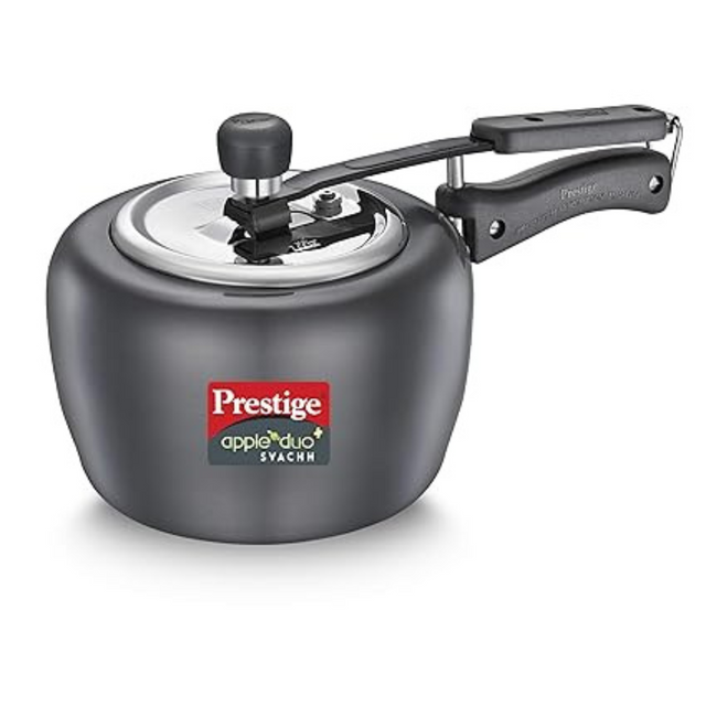 APPLE DUO PLUS SVACHH HARD ANODISED PRESSURE COOKER, 3.0 L