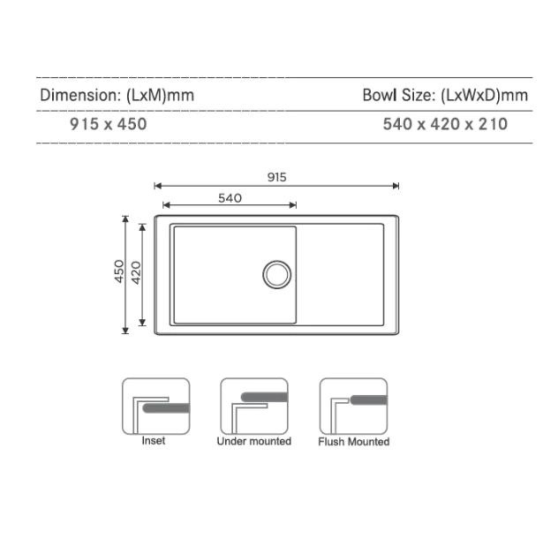 Franke Stainless Steel Sink BXX 211/111 54 European Satin Finish 127.0516.116