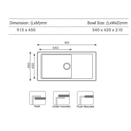 Franke Stainless Steel Sink BXX 211/111 54 European Satin Finish 127.0516.116