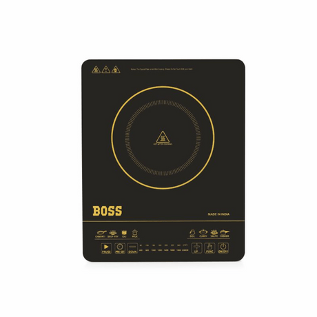 Boss Chef max 2000 Watts Induction Cooktop With Preset Menu Options (B537)