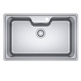 Franke Stainless Steel BCX 610-81 (ACCESSORIES NOT INCLUDED) (810x510/33x20) 1mm EUROPEAN SATIN FINISH Single Bowl Sink 101.0489.191